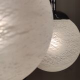 Metal and glass pendant lamp, Italy, 1970s