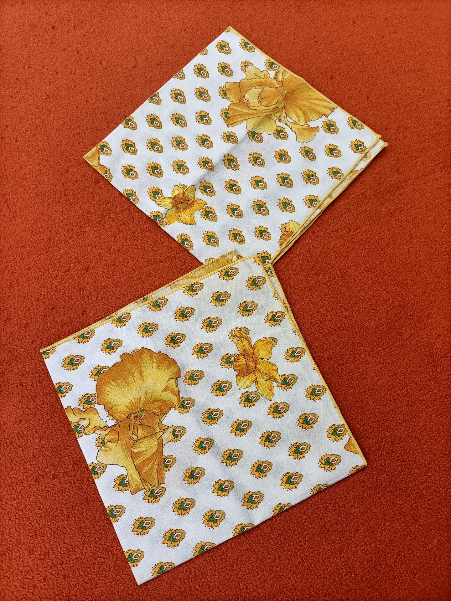 Ensemble de 2 Serviettes de table rétro