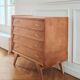 Commode rénovée de style scandinave, années 50-60