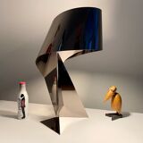 Ribbon Design Claire Norcross limited edition chrome brown table lamp