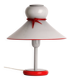 Lampe Murano grise et rouge