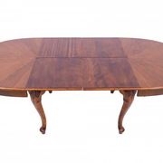 Large extendable table with eight chairs, late 19th century, France. After renovation.