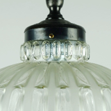 Mid century pendant light bubble glass satin glass 1960s