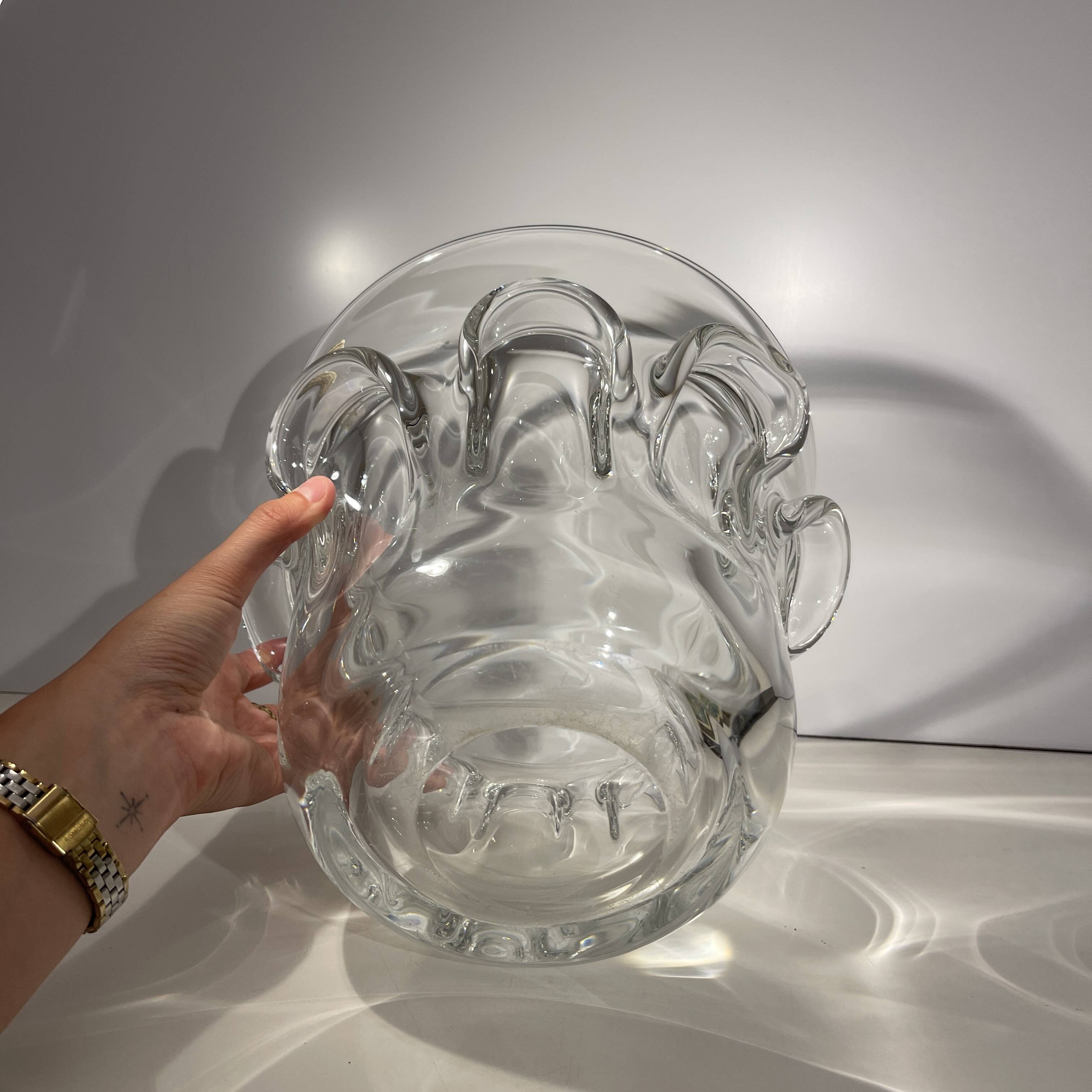 Antonio - Guido Bon / Val Saint Lambert, crystal champagne bucket, 50-60