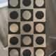 Geco Metall door handle, black and silver checkerboard pattern, 1960s