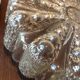 Round ceiling lamp in bubbled glass vintage 60s-70s