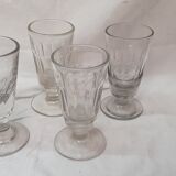 Set de 4 verres à absinthe