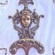 Antique brass coat hook