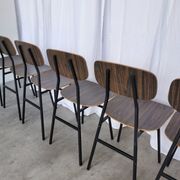 Vintage Industrial School Chairs - STOL Kamnik - 70s Yugoslavia - Set of 6