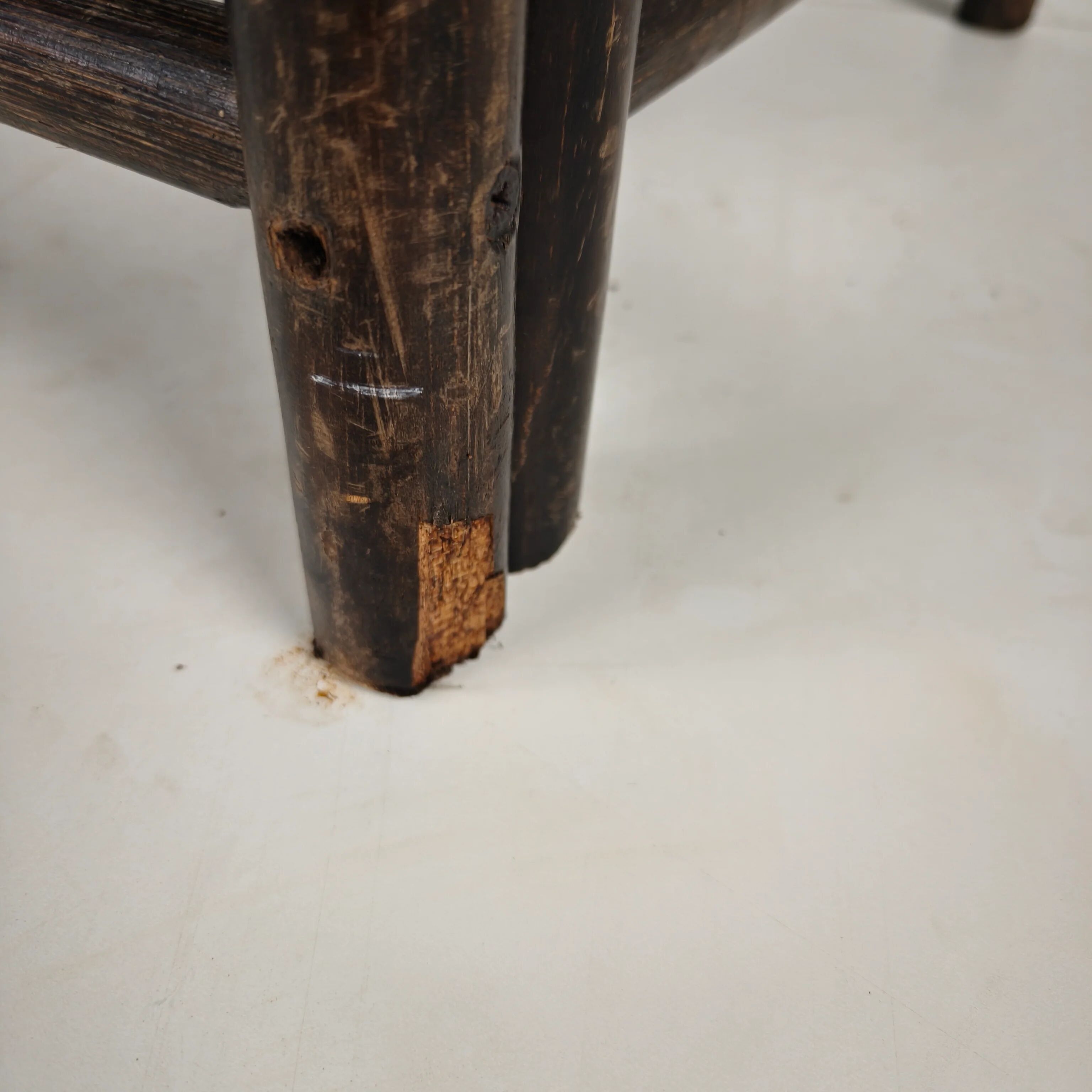 Vintage wicker wardrobe / linen cabinet – rattan & bamboo