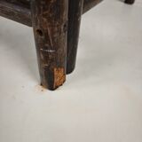 Vintage wicker wardrobe / linen cabinet – rattan & bamboo