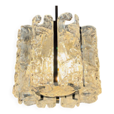 Vintage Ice Murano Chandelier by AV Mazzega, Italy, 1970s