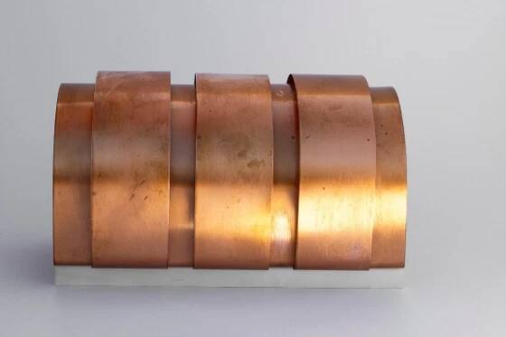 Hans-Agne Jakobsson wall lamp in copper, model V155 - Sweden, 1960s