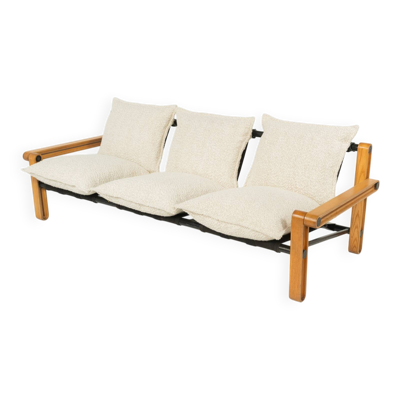Canapé trois places moderne du milieu du siècle, années 1960 - Nouveau revêtement