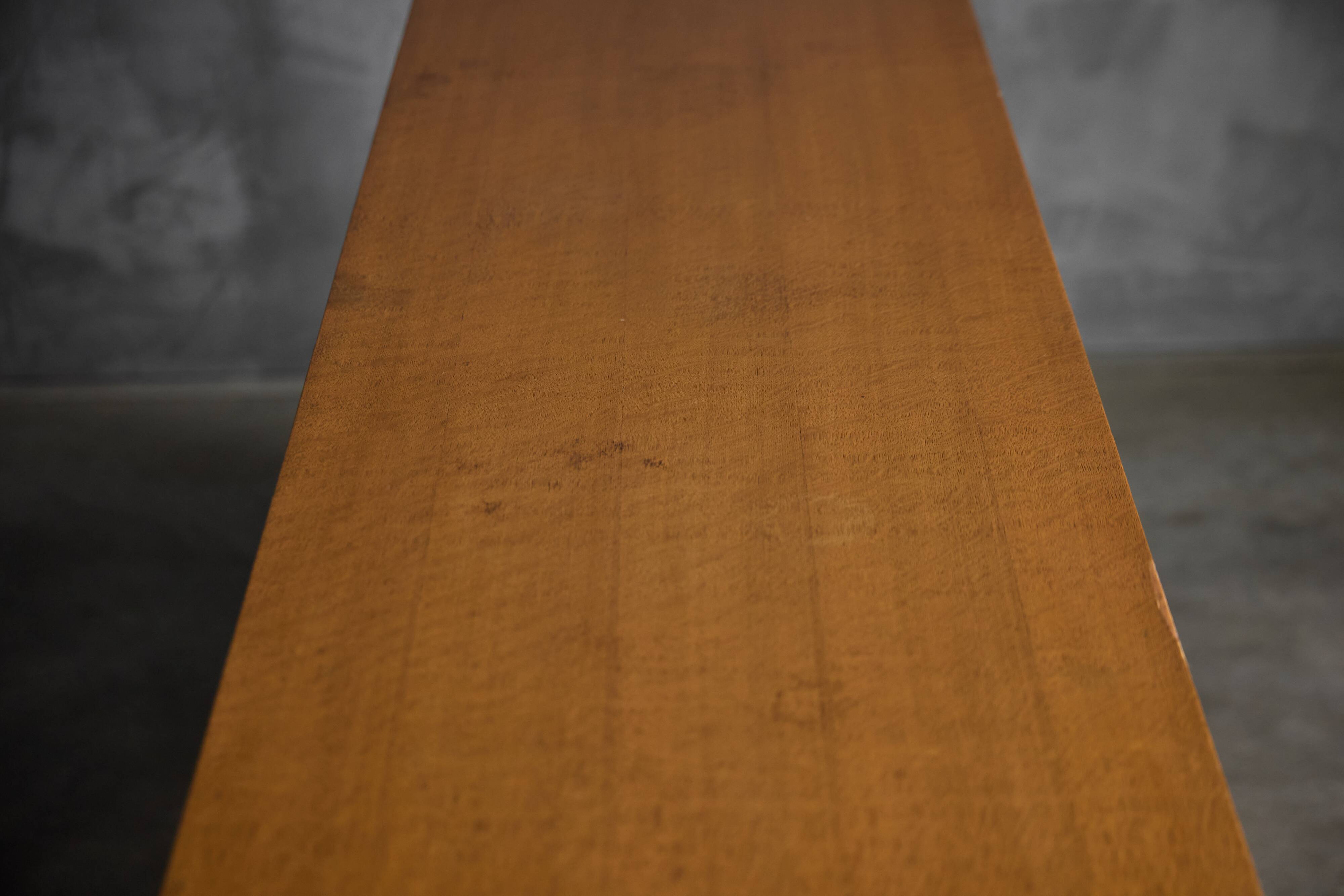 Mid-Century Modern Sideboard with Hammered Metal Façade, France, 1960s