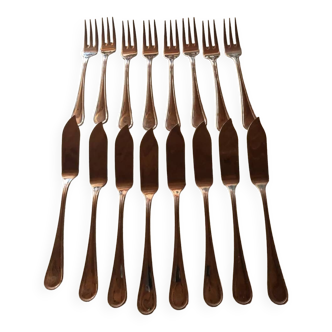 Guy Degrenne fish cutlery set of 8