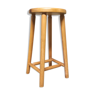 Light wood stool height 57cm