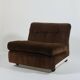 Paire de fauteuils lounge Amanta en velours côtelé et fibre de verre par Mario Bellini pour C&B Italia
