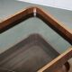 1970s Italian Modernist Wood and Smoked Glass Bar Cart