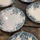 Lot of 6 plates in Terre de Fer Saint Amand - Marie-Louise model hamage