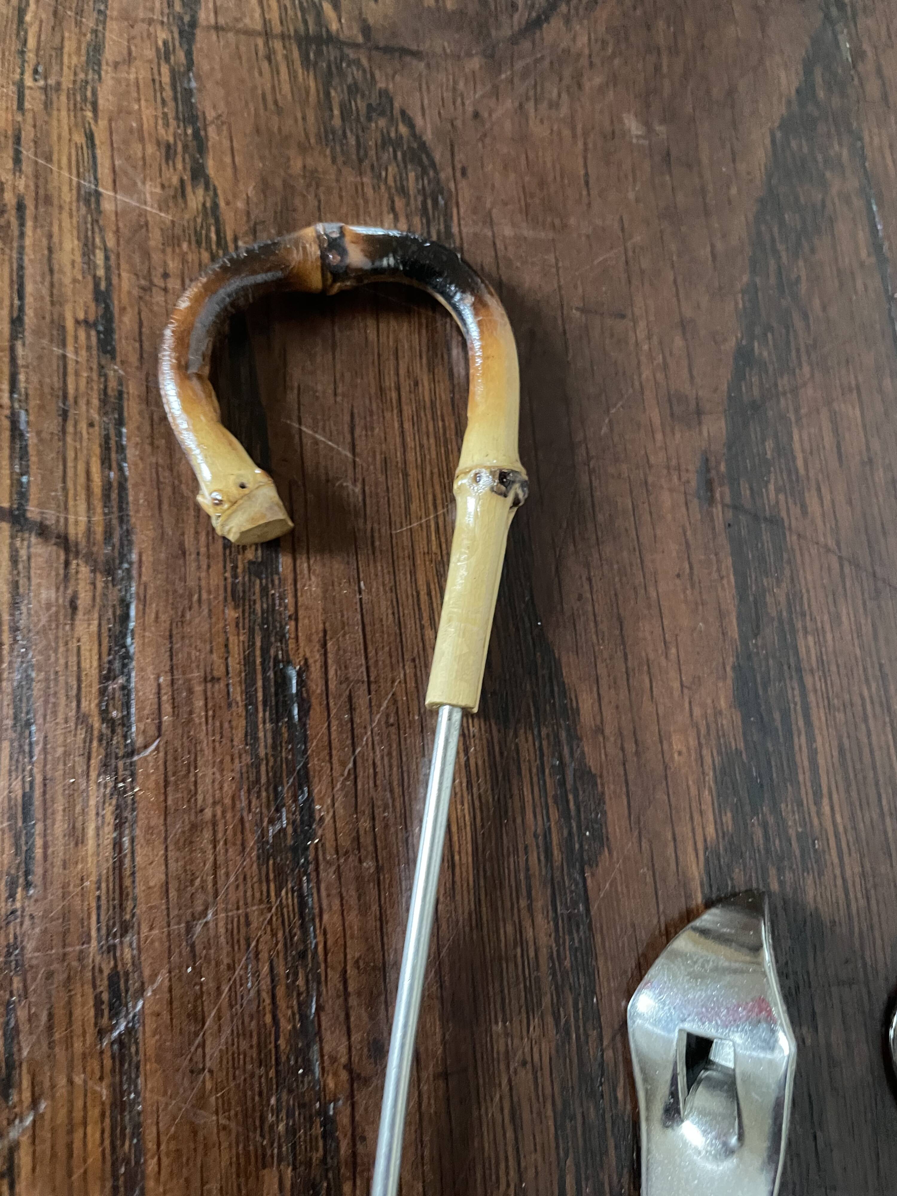 Bamboo handle bottle opener serving cutlery