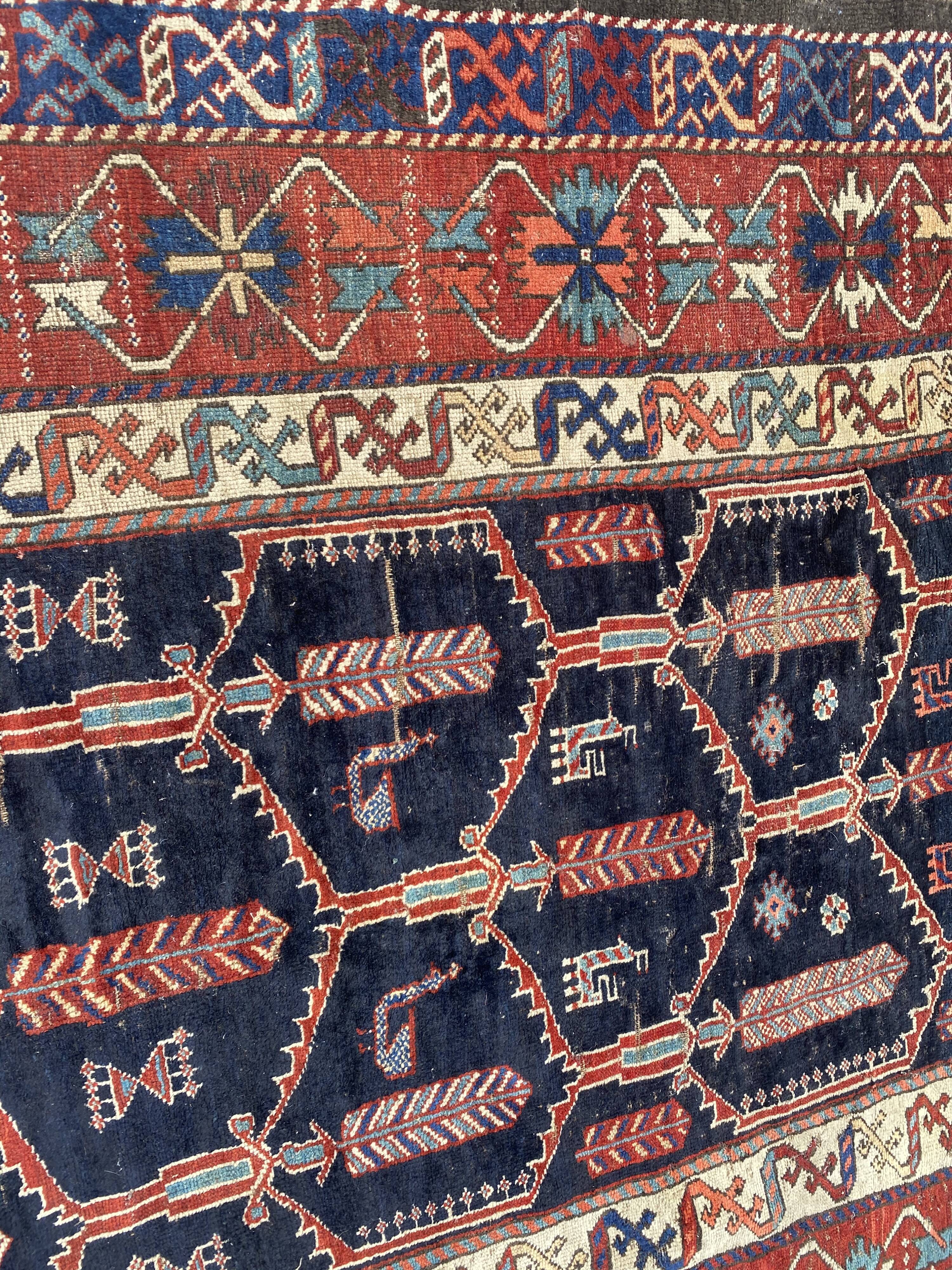 Handmade ancient Persian carpet 158x230cm