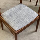 6 Danish chairs by Henning Kjaernulf in teak.