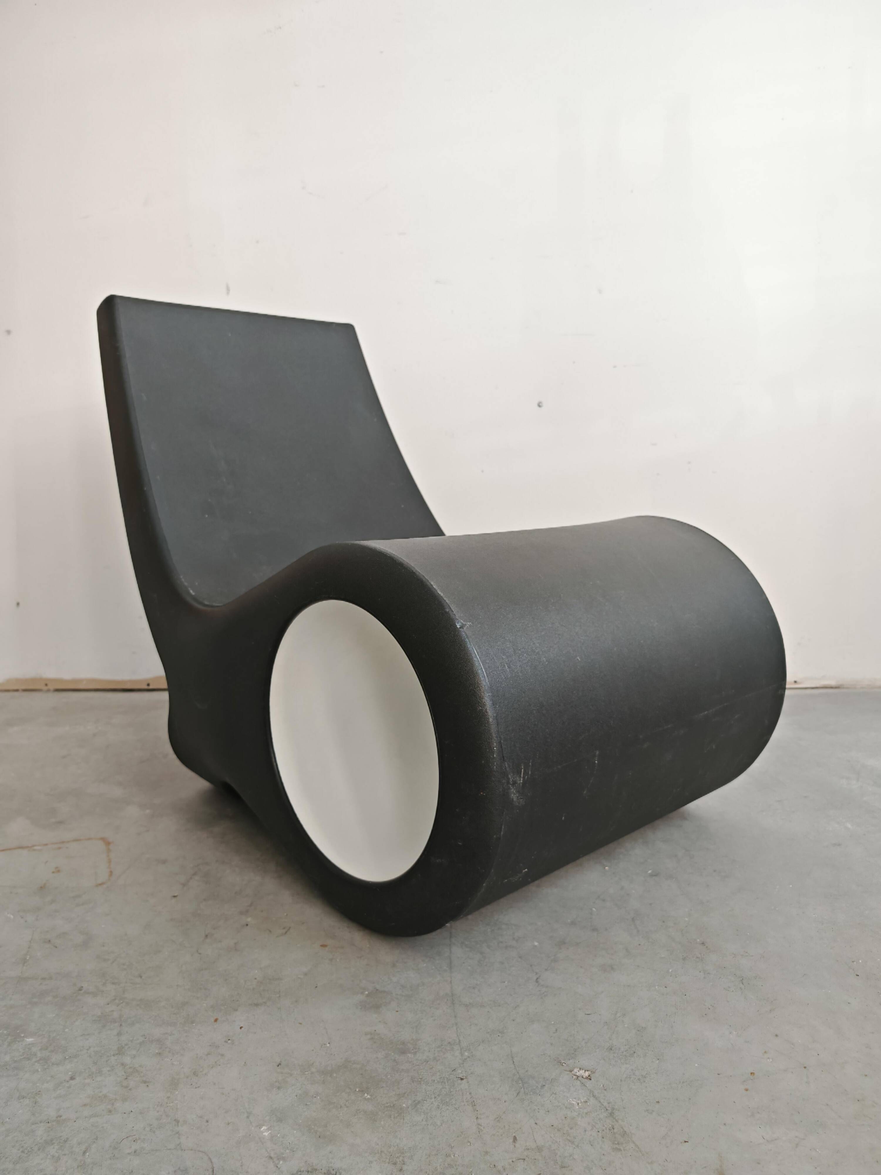 Fauteuil lounge postmoderne Fish chair Satyendra Pakhalé Cappellini