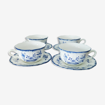 Set of 4 breakfast cups Lancaster