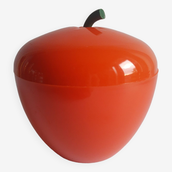 Pomme seau à glaçons orange seventies vintage
