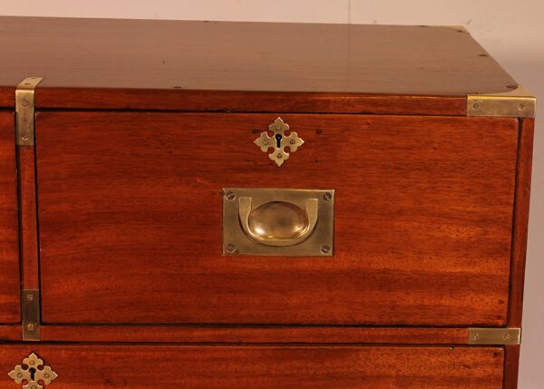 Commode Militaire Ou De Marine En Acajou blond-19° Siècle