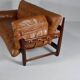 Mole sofa in leather by Sergio Rodrigues. 1960s Made in Brazil