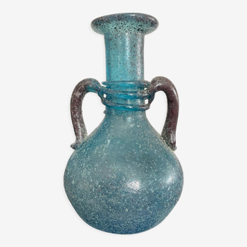 Ancien vase « Scavo » en pâte de verre Murano