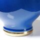 Vintage lamp Att. Le Dauphin in cobalt blue and gold ceramic, 1960s-1970s.