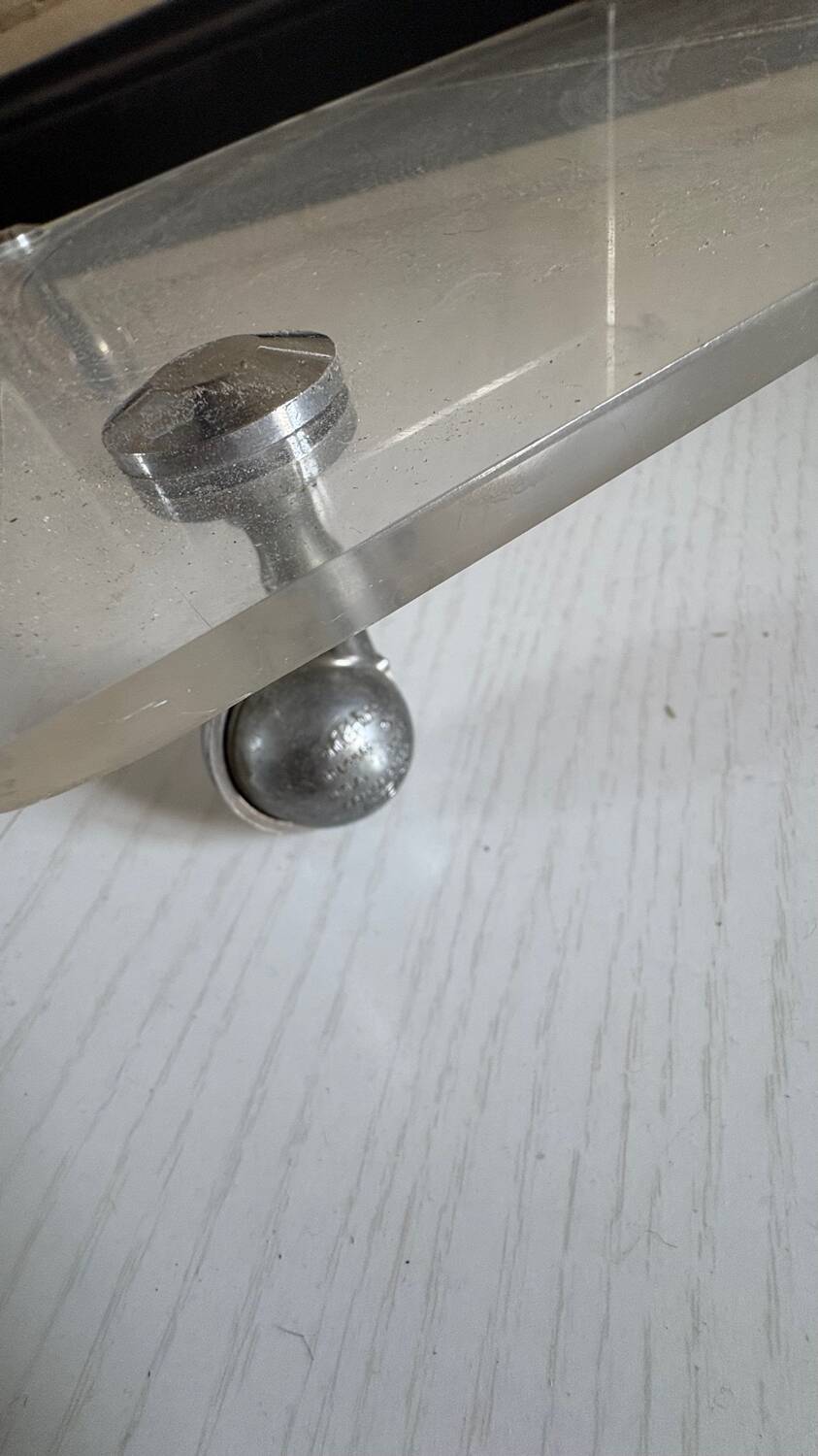 Vintage 70s plexiglass cube side table