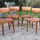 4 chaises bistrot suisses Horgen type années 50