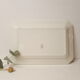 Large white rectangular dish Luneville France