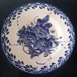 Large Portuguese Ceramic Plate Blue and White