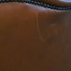 Cognac-Colored Cowhide Leather Wingback Chair in English Style