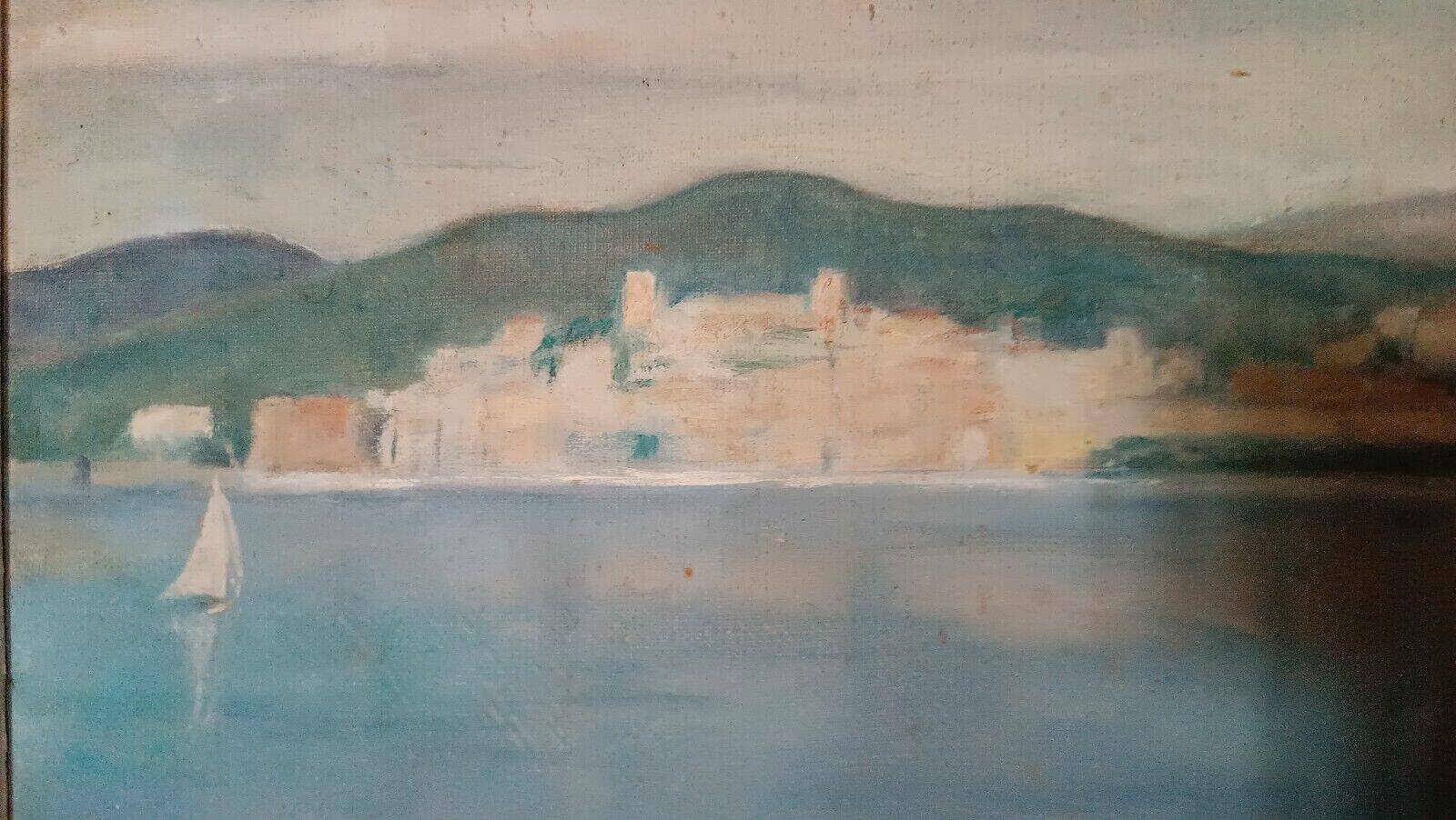 Painting Jean Pierre Capron - Oil On Marine Canvas 50s