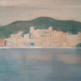 Painting Jean Pierre Capron - Oil On Marine Canvas 50s