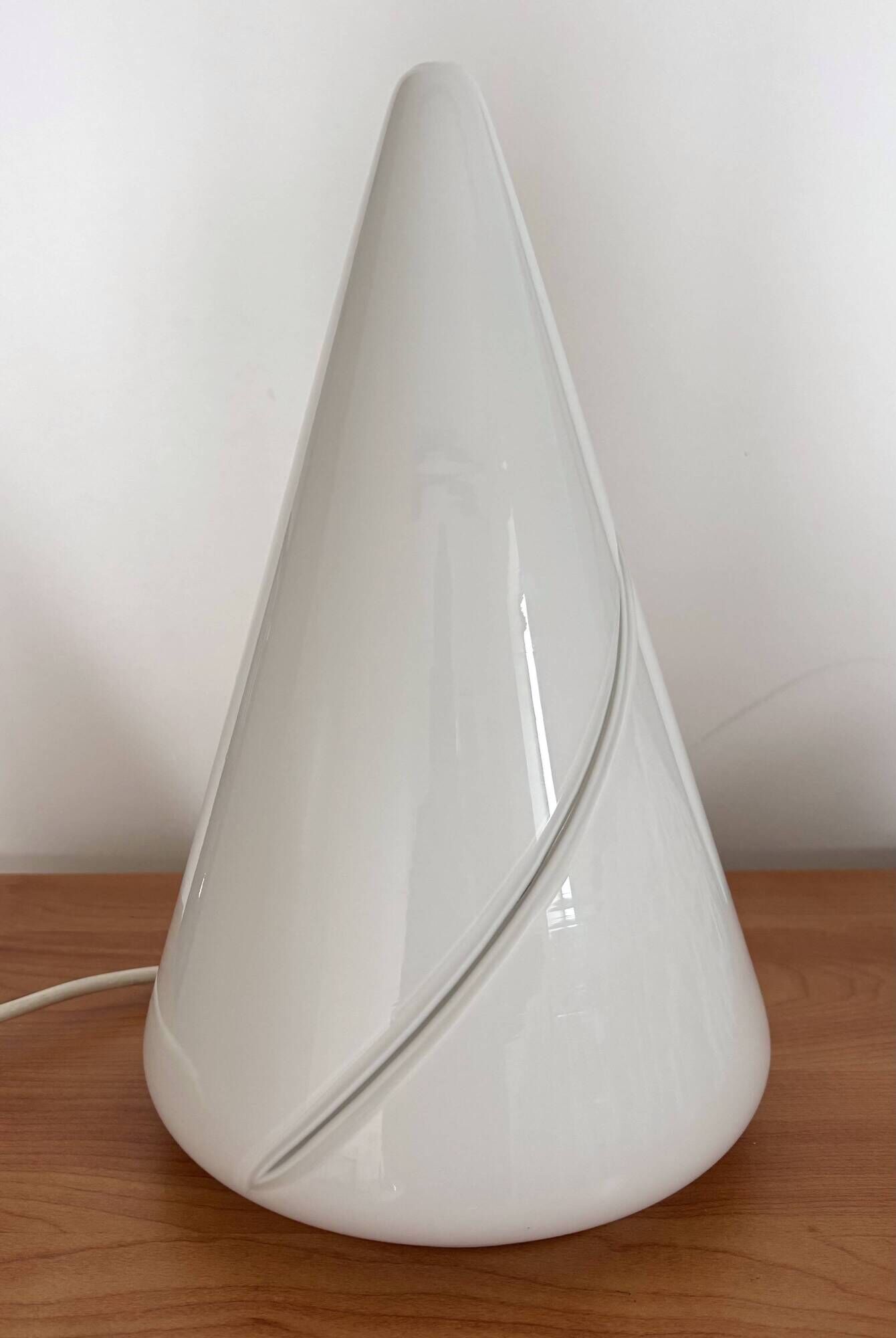 Lampe cône Murano Puntoluce - Sceau d’authenticité -