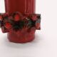 Hans Welling red Ceralux vase - Ceramano 1960