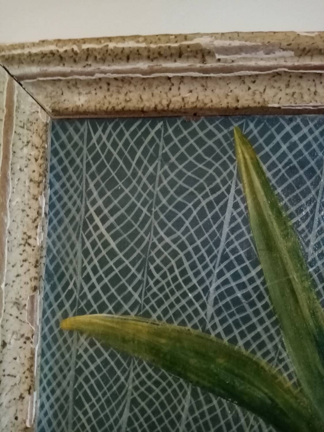 Oil painting on masonite Tusnelda Sanders