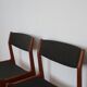 4 chaises vertes danoises estampillées