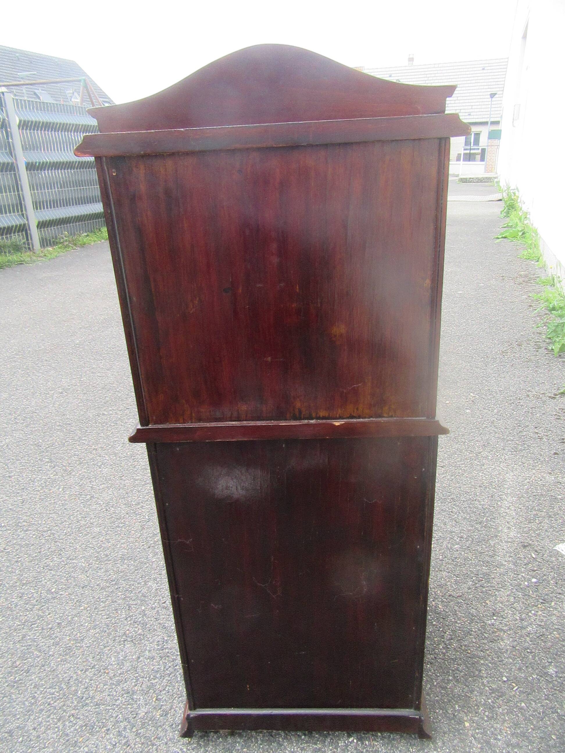 English mahogany bedside table
