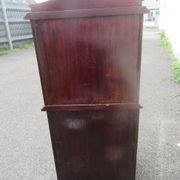 English mahogany bedside table