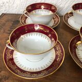Set of 4 cups porcelain from Limoges
