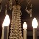 6-light hot air balloon chandelier with crystal pendants, late 19th century