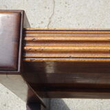 Walnut bed and walnut magnifying glass nineteenth century